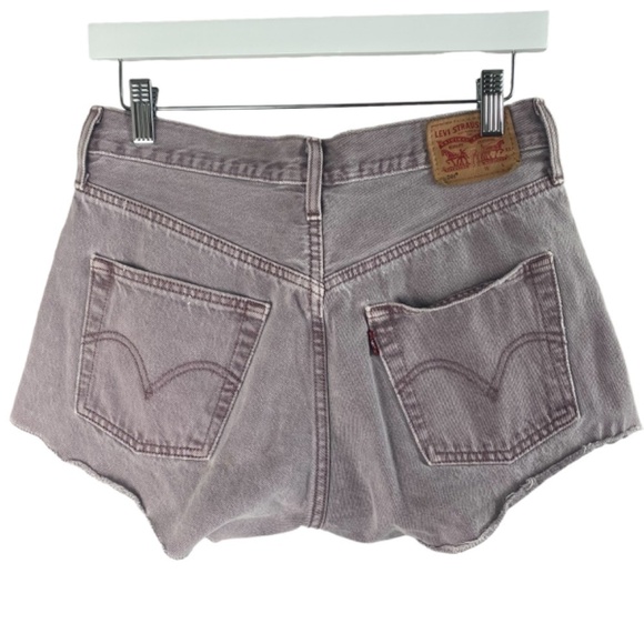 LEVI STRAUSS & CO. - 501 Denim Button Fly shorts in Lavender Size 27 - Picture 2 of 8